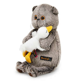 Кот Басик со спящим Гусиком, 30 см, BudiBasa 2