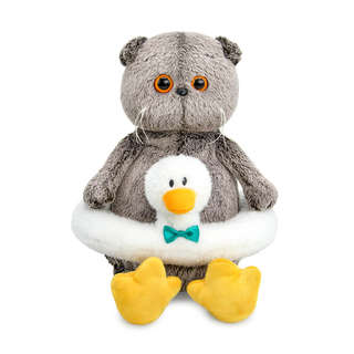 Кот Басик в плавательном круге 'Гусик', 25 см, BudiBasa