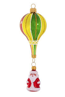 Елочное украшение 'Воздушный шар-Дед Мороз', стекло, артикул ...