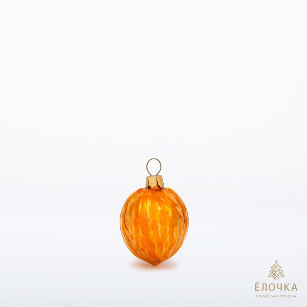 Елочное украшение 'Орешек', стекло, артикул С 1048