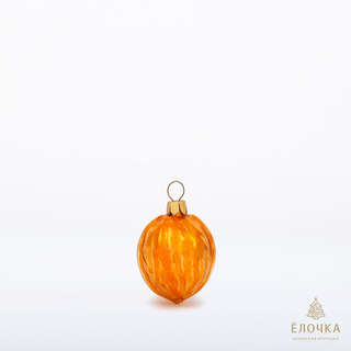 Елочное украшение 'Орешек', стекло, артикул С 1048