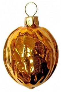 Елочное украшение 'Орешек', стекло, артикул С 1048 2