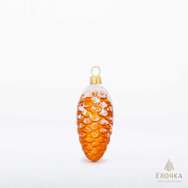 Елочное украшение 'Шишка', стекло, артикул С 9
