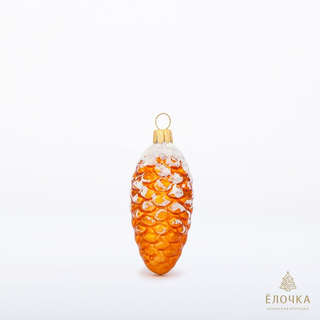 Елочное украшение 'Шишка', стекло, артикул С 9