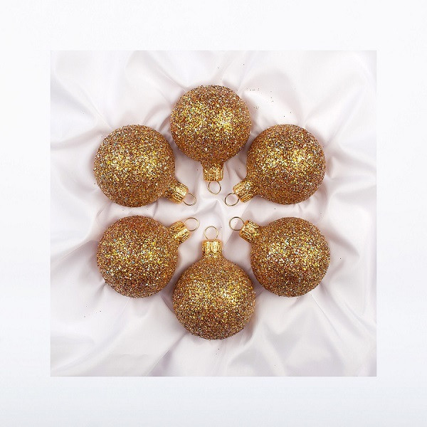 Набор 'Солнечный' из 6-ти шаров, стекло, артикул С 197