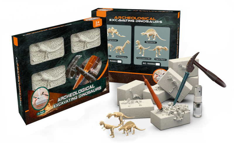 Набор игровой Раскопки динозавров 3в1, арт. RX6802
