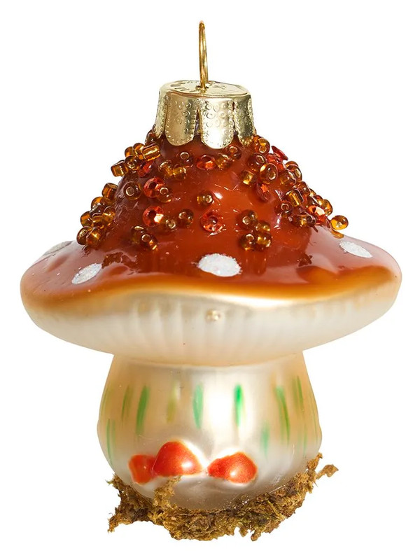 Елочное украшение 'Боровичок' 6 см, стекло, Holiday Classics