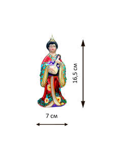 Елочное украшение 'Гейша с японской лютней' 16 см, стекло, Holiday Classics 2