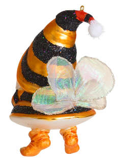 Елочное украшение 'Гном в костюме пчелки' 14 см, стекло, Holiday Classics 2