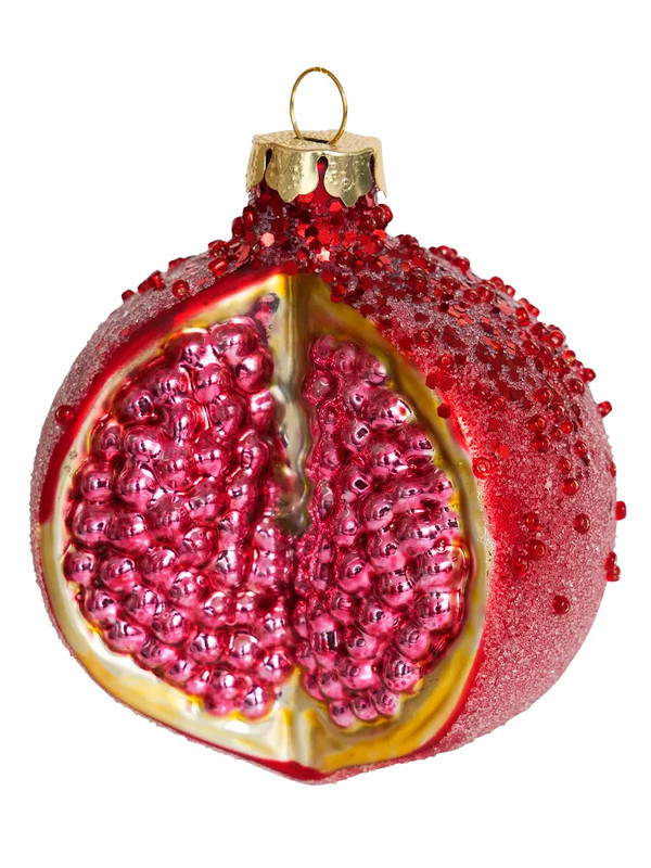 Елочное украшение 'Гранат Вандерфул' 8 см, стекло, Holiday Classics