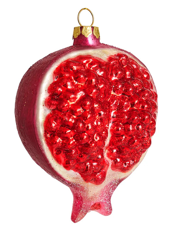 Елочное украшение 'Рубиновый гранат' 7 см, стекло, Holiday Classics