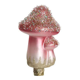 Елочная игрушка 'Грибочки' 11 см, на прищепке, стекло, Holida...