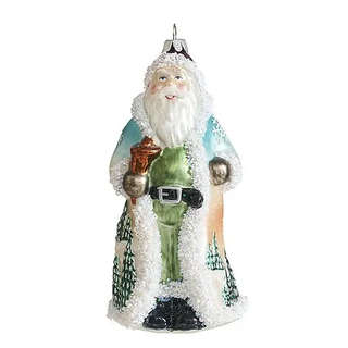 Елочная игрушка 'Дед Мороз Утро в лесу' 14.5 см, стекло, Holi...
