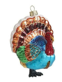 Елочная игрушка 'Индейка' 10 см, стекло, Holiday Classics 3