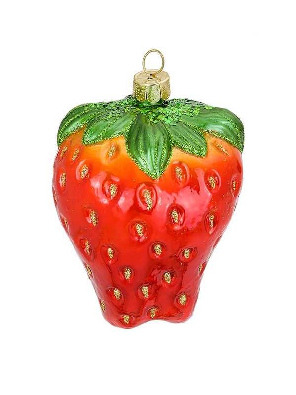 Елочная игрушка 'Клубника' 7 см, стекло, Holiday Classics