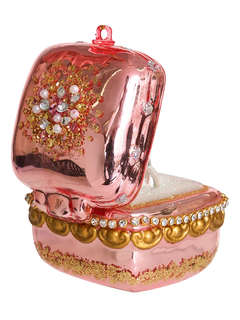 Елочное украшение 'Кольцо для невесты' 8 см, стекло, Holiday Classics 2