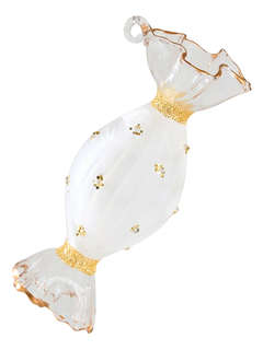 Елочное украшение 'Конфета Королевский шарм' 10 см, стекло, H...