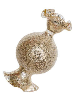 Елочное украшение 'Конфета Подарочная искристая' 8 см, стекло...