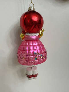 Елочная игрушка 'Красная шапочка с собачкой' 14 см, стекло, Holiday Classics 4