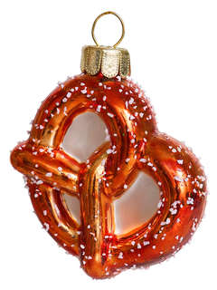 Елочное украшение 'Кренделек' 6 см, стекло, Holiday Classics