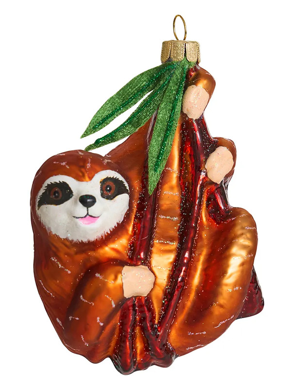 Елочное украшение 'Ленивец' 11 см, стекло, Holiday Classics
