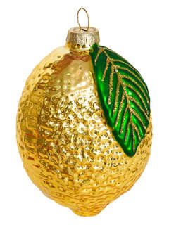 Елочное украшение 'Лимон Юбилейный' 9 см, стекло, Holiday Cla...