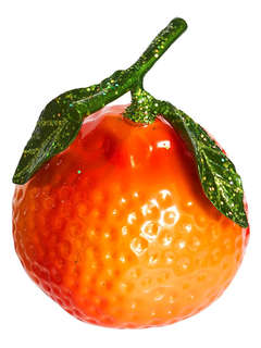 Елочное украшение 'Мандарин' 8 см, стекло, Holiday Classics