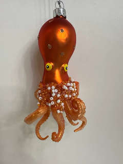 Елочная игрушка 'Осьминог Терракотовый остров' 13 см, стекло, Holiday Classics 2