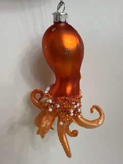 Елочная игрушка 'Осьминог Терракотовый остров' 13 см, стекло, Holiday Classics 3
