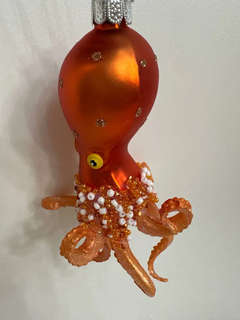 Елочная игрушка 'Осьминог Терракотовый остров' 13 см, стекло, Holiday Classics 4
