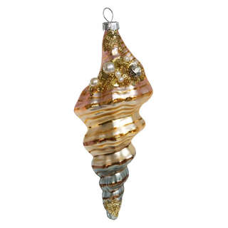 Елочное украшение 'Ракушка-турителла' 15 см, стекло, Holiday ...
