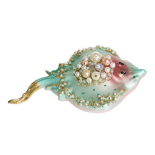 Елочная игрушка 'Скат Голубая лагуна' 13 см, стекло, Holiday ...