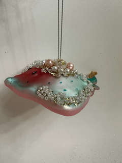 Елочная игрушка 'Скат Голубая лагуна' 13 см, стекло, Holiday Classics 6