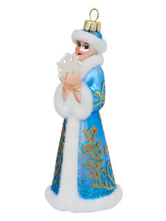 Елочное украшение 'Снегурочка в боярской шапке' 14 см, стекло...