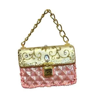 Елочная игрушка 'Сумочка Пинко' 8.5 см, стекло, Holiday Classics