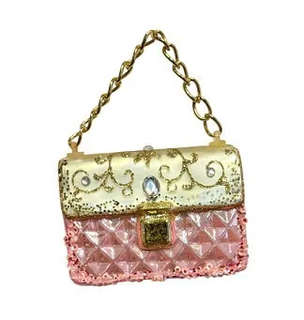 Елочная игрушка 'Сумочка Пинко' 8.5 см, стекло, Holiday Classics