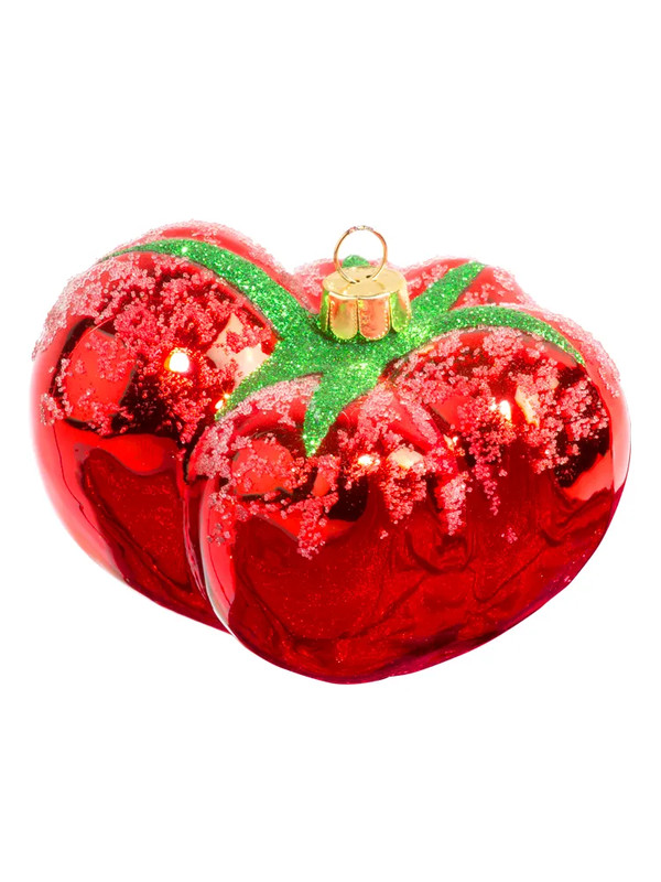 Елочное украшение 'Томат красный' 9 см, стекло, Holiday Classics