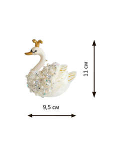 Елочное украшение 'Царевна-лебедь белая' 11 см, стекло, Holiday Classics 2