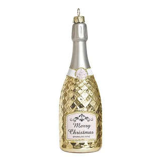 Елочная игрушка 'Шампанское золотое' 16 см, стекло, Holiday C...