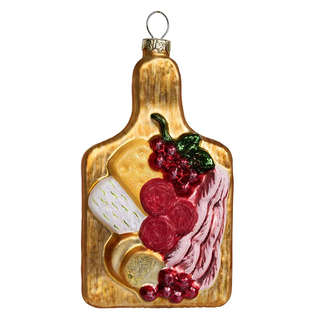 Елочное украшение 'Доска с закусками' 12 см, стекло, Holiday ...