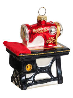 Елочное украшение 'Швейная машина' 9 см, стекло, Holiday Clas...