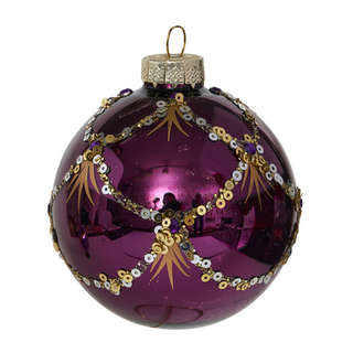 Шар 'Театральный' стекло, 8 см, Holiday Classics