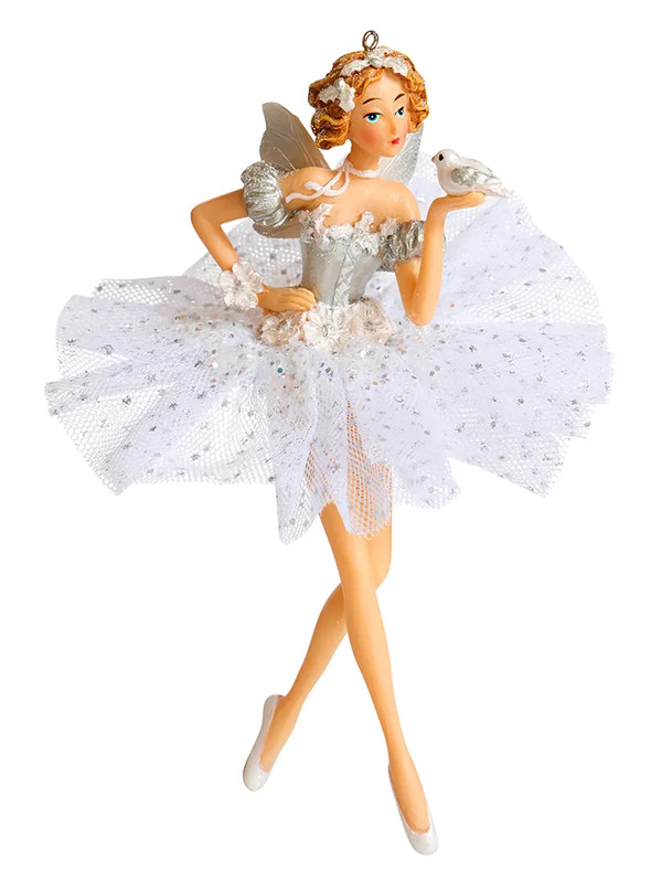 Фея-балерина с птичкой, 15 см, Holiday Classics