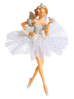 Фея-балерина с птичкой, 15 см, Holiday Classics