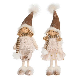 Кукла Кай / Герда в кофейных колпачках, 55 см, текстиль, Holi...