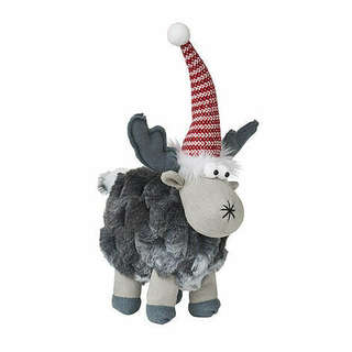 Мягкая кукла 'Лось в полосатом колпачке' 32 см, текстиль, Holiday Classics 2