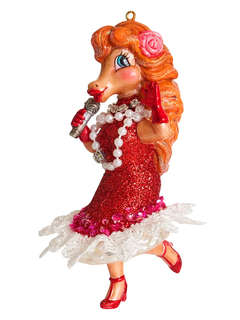 Елочное украшение 'Лошадь-леди в караоке' 13 см, Символ года ...