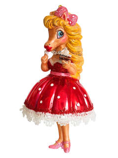 Елочное украшение 'Лошадь с пирожным' 14 см, Символ года 2026...