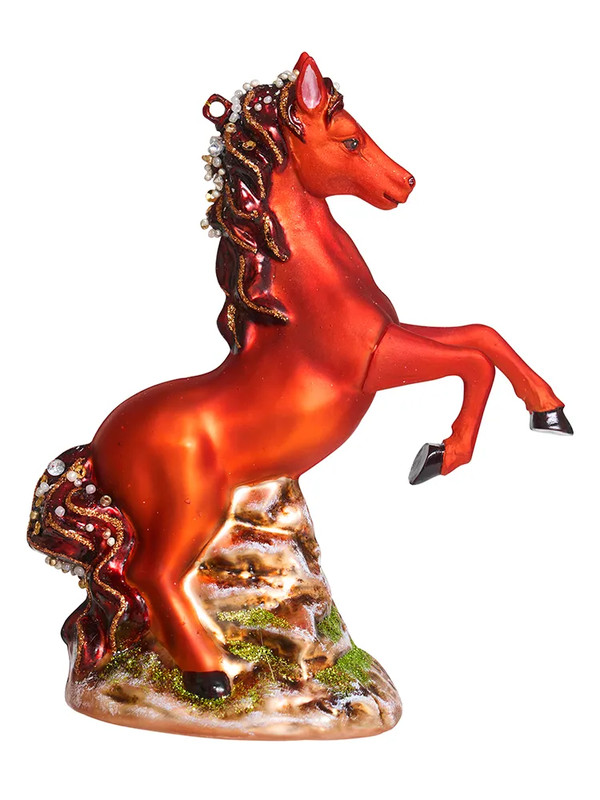 Елочное украшение 'Лошадь Скалистых гор' 15 см, Символ года 2026, Holiday Classics