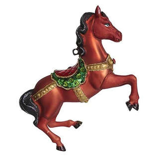 Елочное украшение 'Лошадь цирковая гнедая' 11.5 см, Символ го...